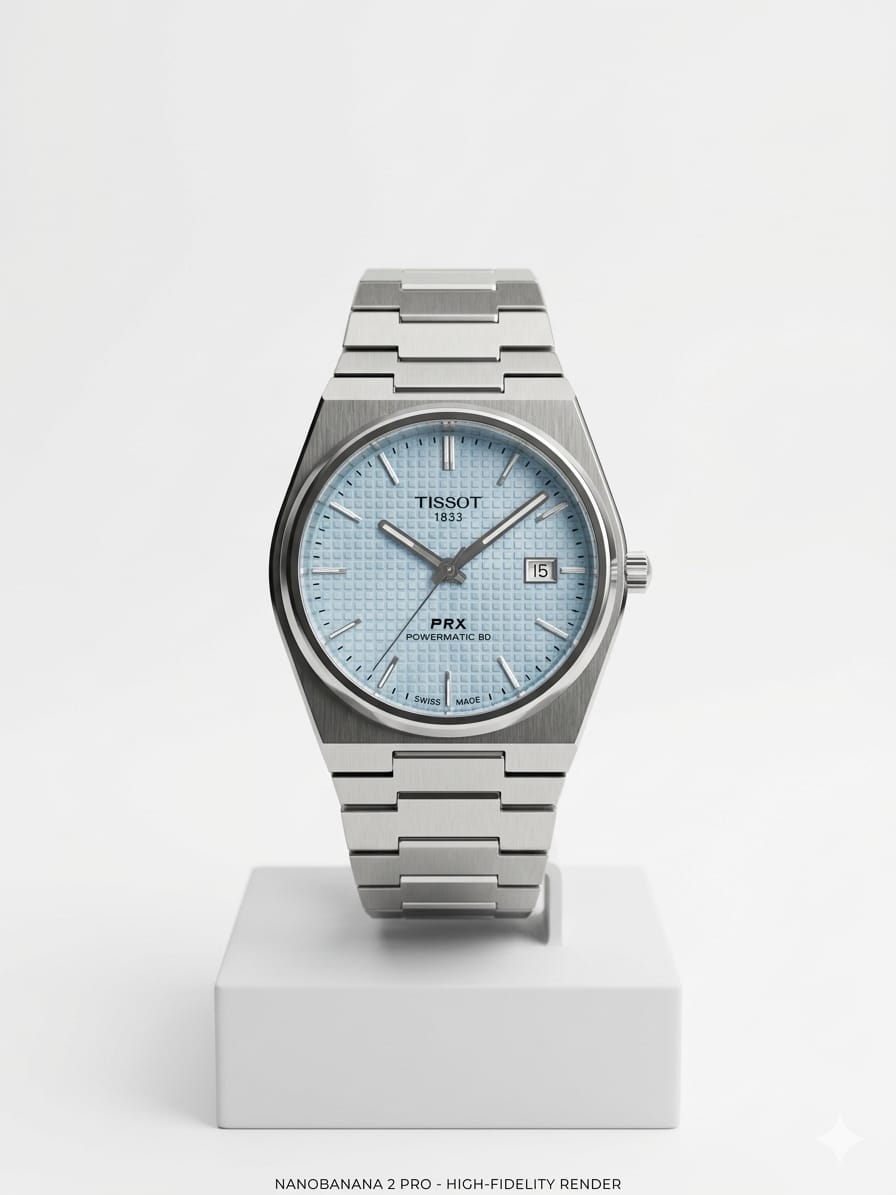 Tissot 1853 (Sky Blue Dial) - Pure Elegance in every detail