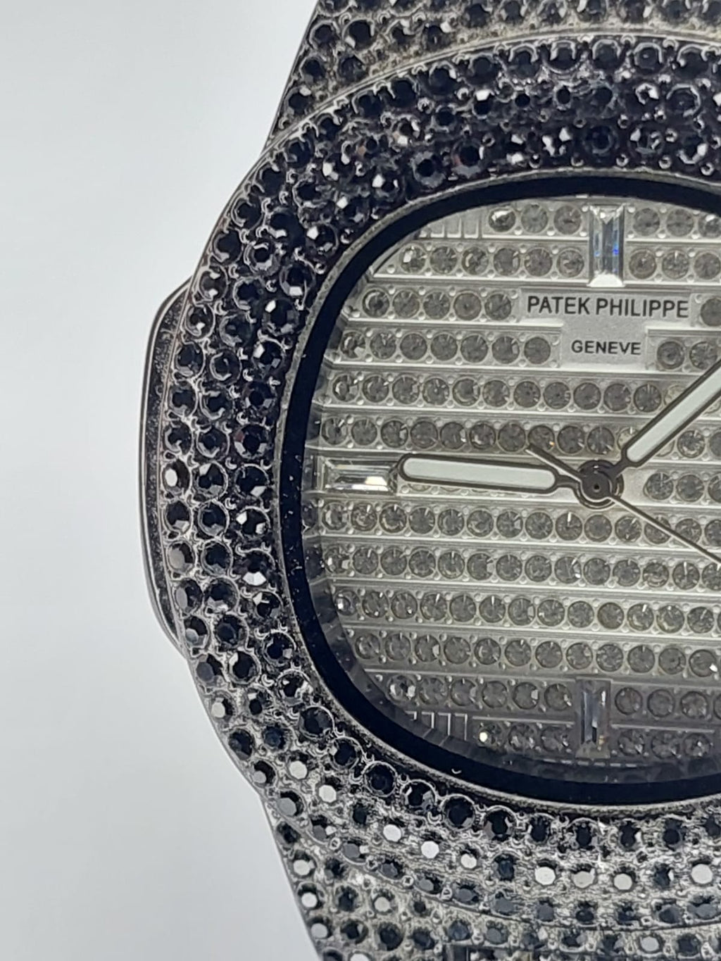 The Patek Philippe Ice Nautilus Black Stones.