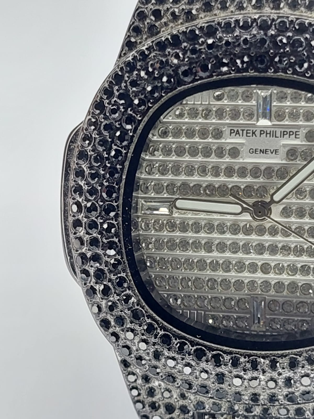 The Patek Philippe Ice Nautilus Black Stones.