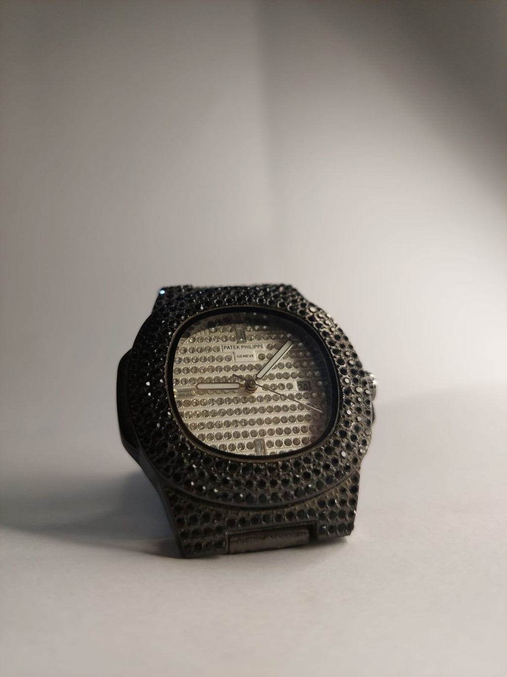 The Patek Philippe Ice Nautilus Black Stones.
