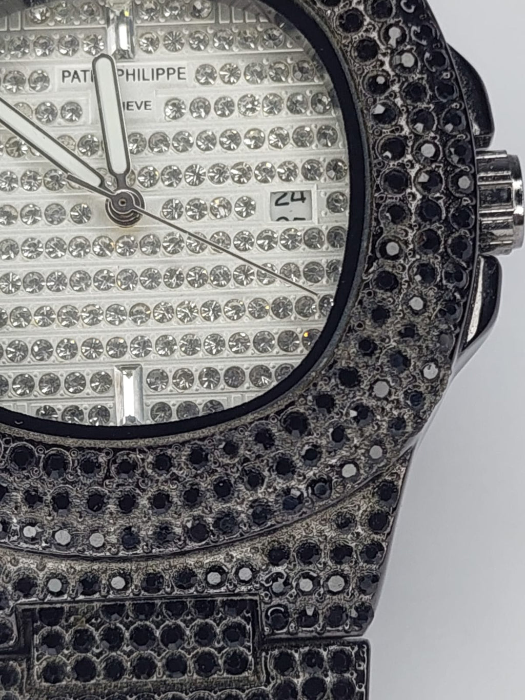The Patek Philippe Ice Nautilus Black Stones.