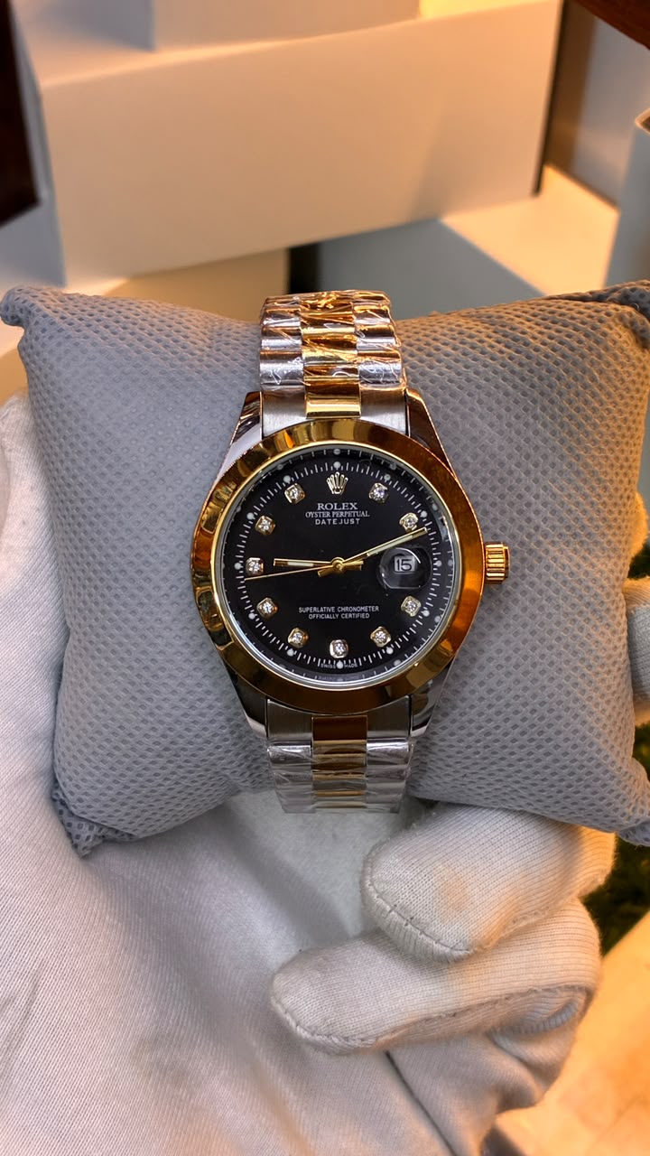 Rolex Cyclops Date-Just(Silver-Gold)